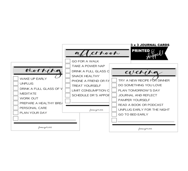 3 x 3 Morning/Afternoon/Evening Journal Task Cards