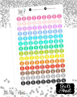 Mobile Phone Dots Stickers <Little Dots>