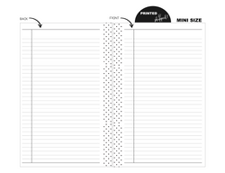 Mini Ruled Notes Fill Paper <PRINTED & SHIPPED>