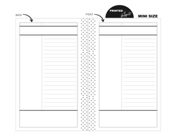 Mini Cornell Notes Fill Paper <PRINTED & SHIPPED>