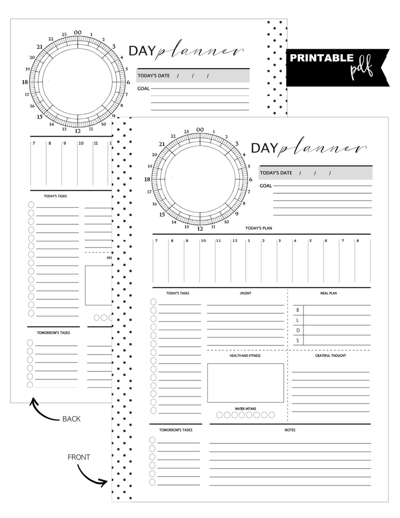 Classic Chronodex Day Planner Fill Paper <PRINTABLE PDF>