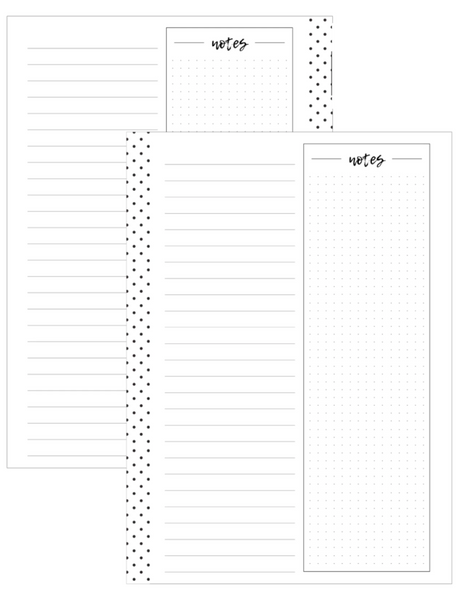 Notes/Grid/Lined Fill Paper – Fancy Plans Co