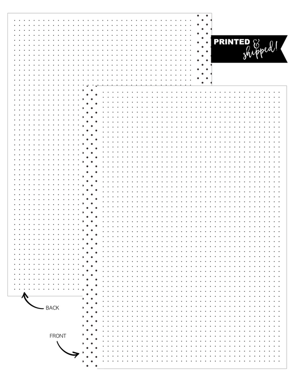 Dot Grid Fill Paper <PRINTED AND SHIPPED>