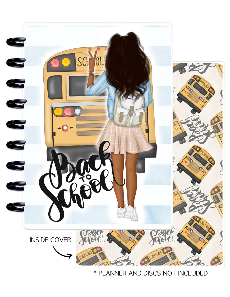 Cover Set of 2 BACK 2 SCHOOL GIRLS <Double Sided Print>