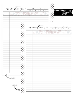 Notes w/ Stars Fill Paper <PRINTED AND SHIPPED>