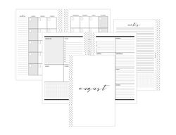 Dashboard Layout Planner Inserts MONDAY START <Un-Dated PRINTED AND SHIPPED>