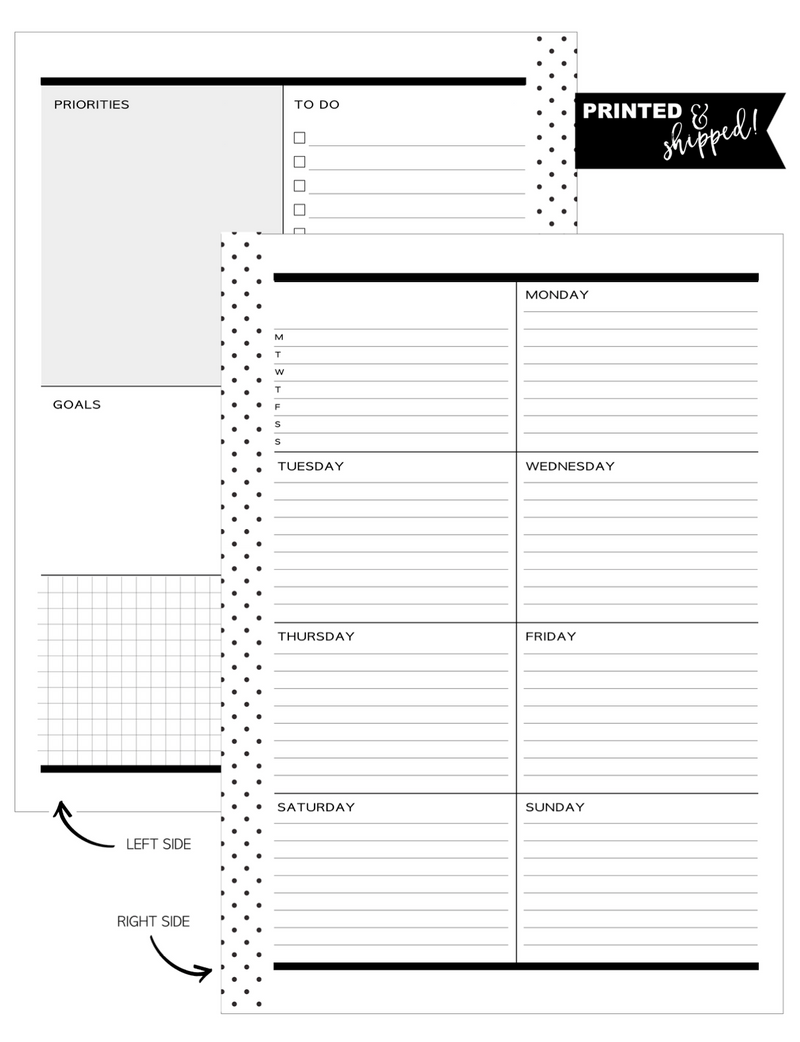 Planner Inserts  Free planner inserts, Personal planner