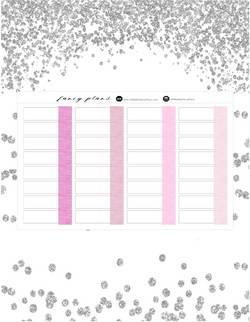 Task Card PINK LINEN Label Stickers