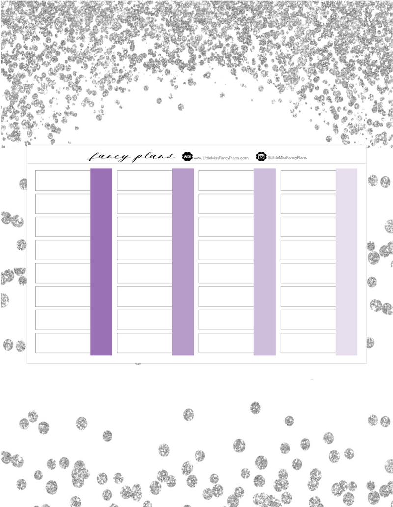 Task Card LAVENDAR Label Stickers