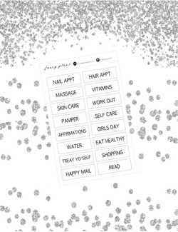 Wording SELF CARE Labels