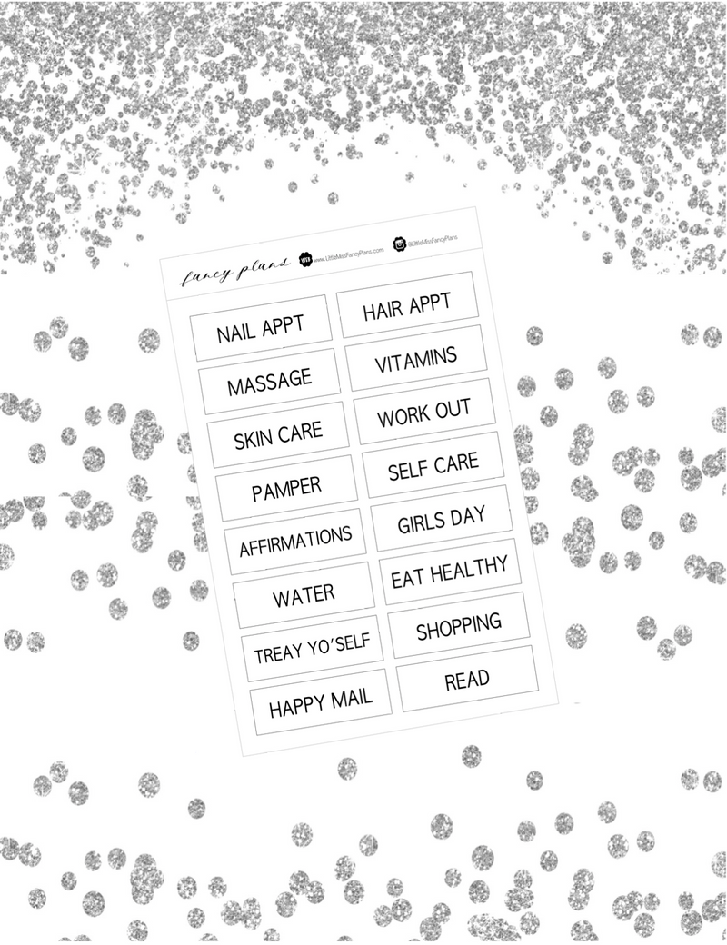 Wording SELF CARE Labels