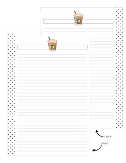 Autumn Vibes Note Fill Paper <PRINTABLE PDF>
