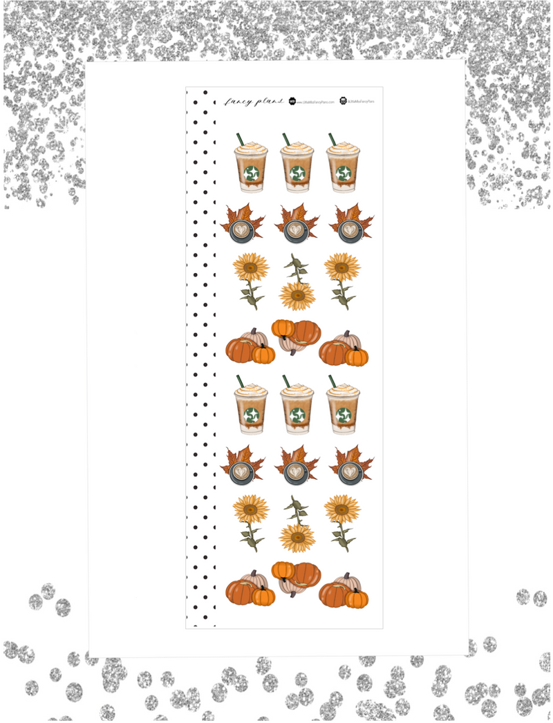 Coffee Cup Autumn Vibes Stickers