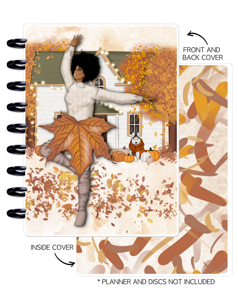 Cover Set of 2 DANCING IN THE LEAVES <Double Sided Print>