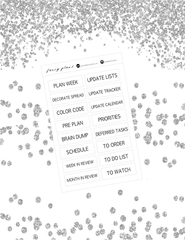 Wording PLANNING Labels