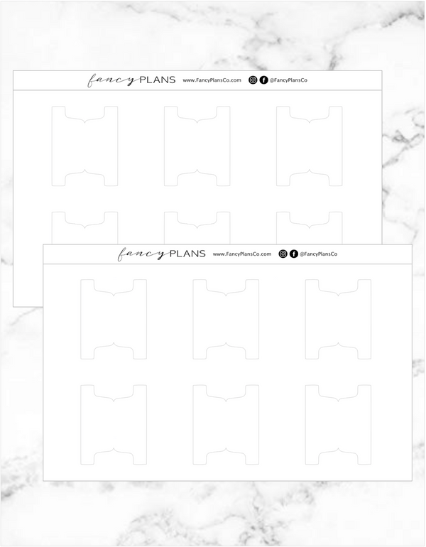 Fold Over Blank Divider Tabs | BLANK | LEGACY