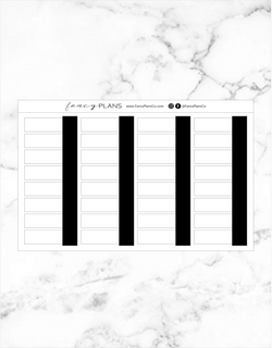 Task Card BLACK Label Stickers
