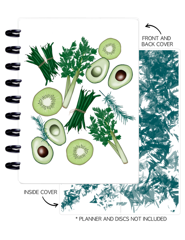Cover Set of 2 GO GREEN VEGGIES <Double Sided Print>