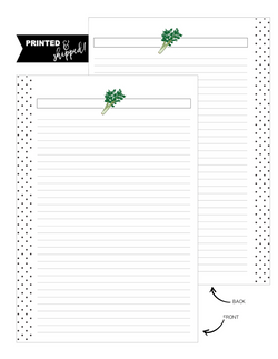 Go Green Leafy Greens Fill Paper Inserts <PRINTED AND SHIPPED