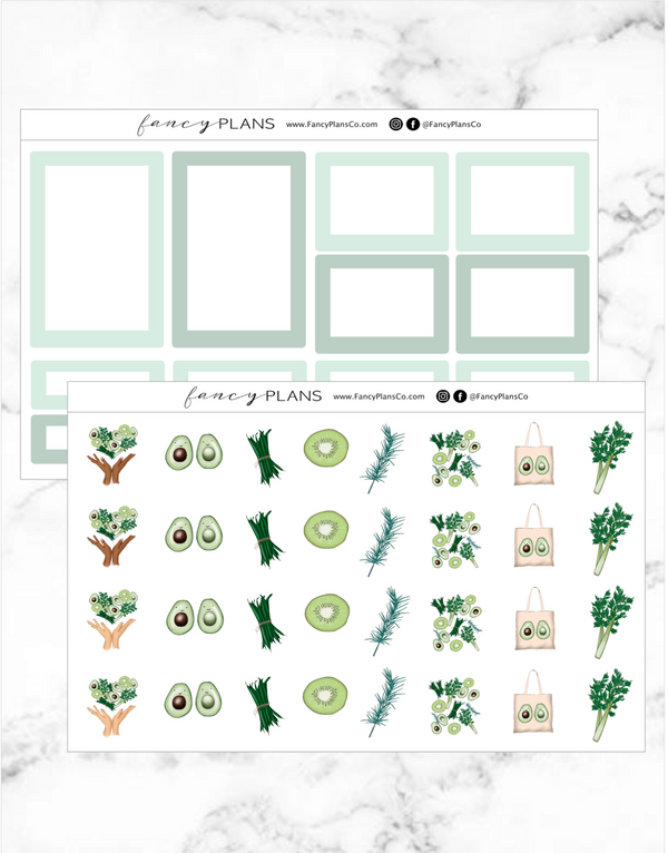 Go Green Set GREENS| BOXES + ICONS