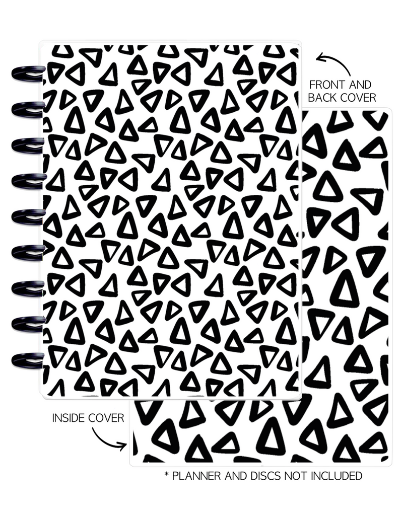 Cover Set of TRIANGLES SIMPLE LINES <Double Sided Print>