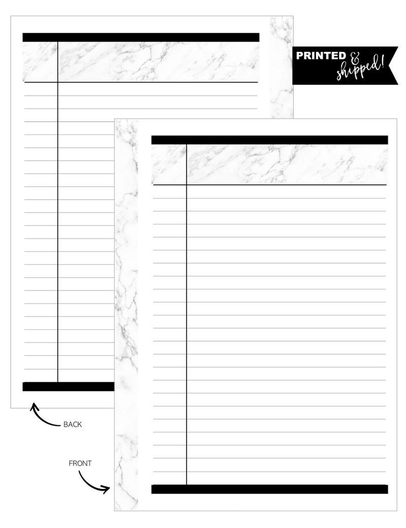 Marble Lined Fill Paper <PRINTED AND SHIPPED>