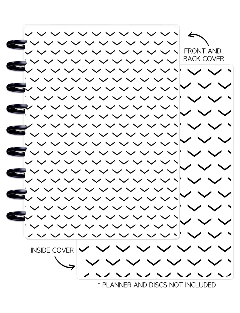 Cover Set of OPEN TRIANGLES SIMPLE LINES <Double Sided Print>