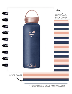 Cover Set of 2 GET FIT Water Bottle <Double Sided Print>