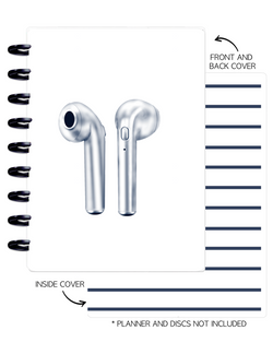 Cover Set of 2 GET FIT W Ear Pods <Double Sided Print>