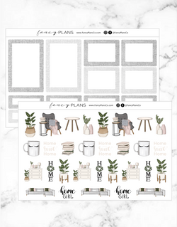 Home Sweet Home GRAY LINEN | BOXES + ICONS