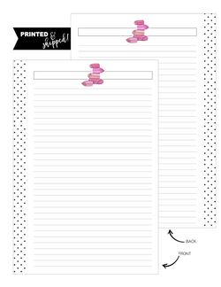Lipstick Pretty In Pink Fill Paper Inserts <PRINTED AND SHIPPED>