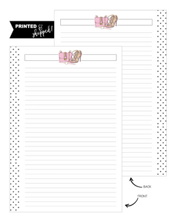 Accessories Pretty In Pink Fill Paper Inserts