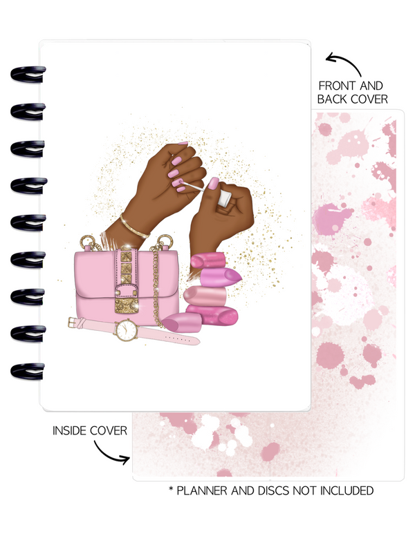 Cover Set of 2 PRETTY IN PINK NAILS <Double Sided Print>