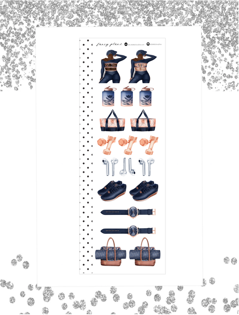 Gym Bag Get Fit Stickers