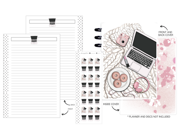 Planner Cover Set 11pc KIT  |  PRETTY IN PINK