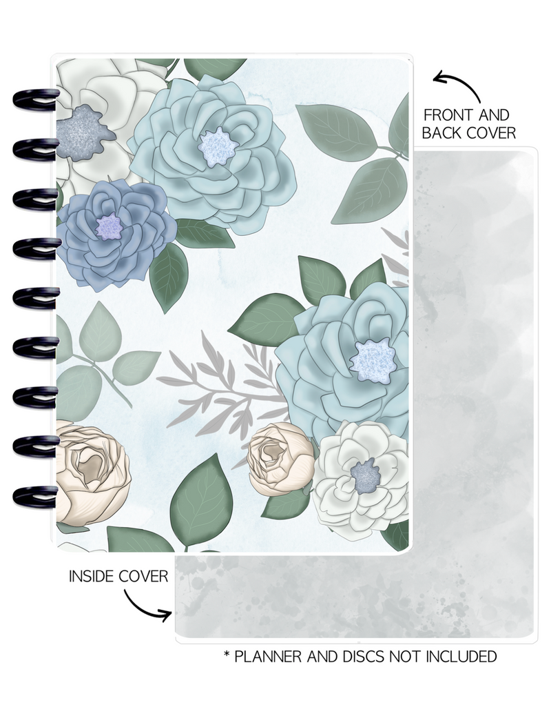 Cover Set of 2 DENIM DREAMS Florals <Double Sided Print>