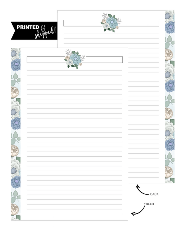 Floral Denim Dreams Fill Paper <PRINTED AND SHIPPED>