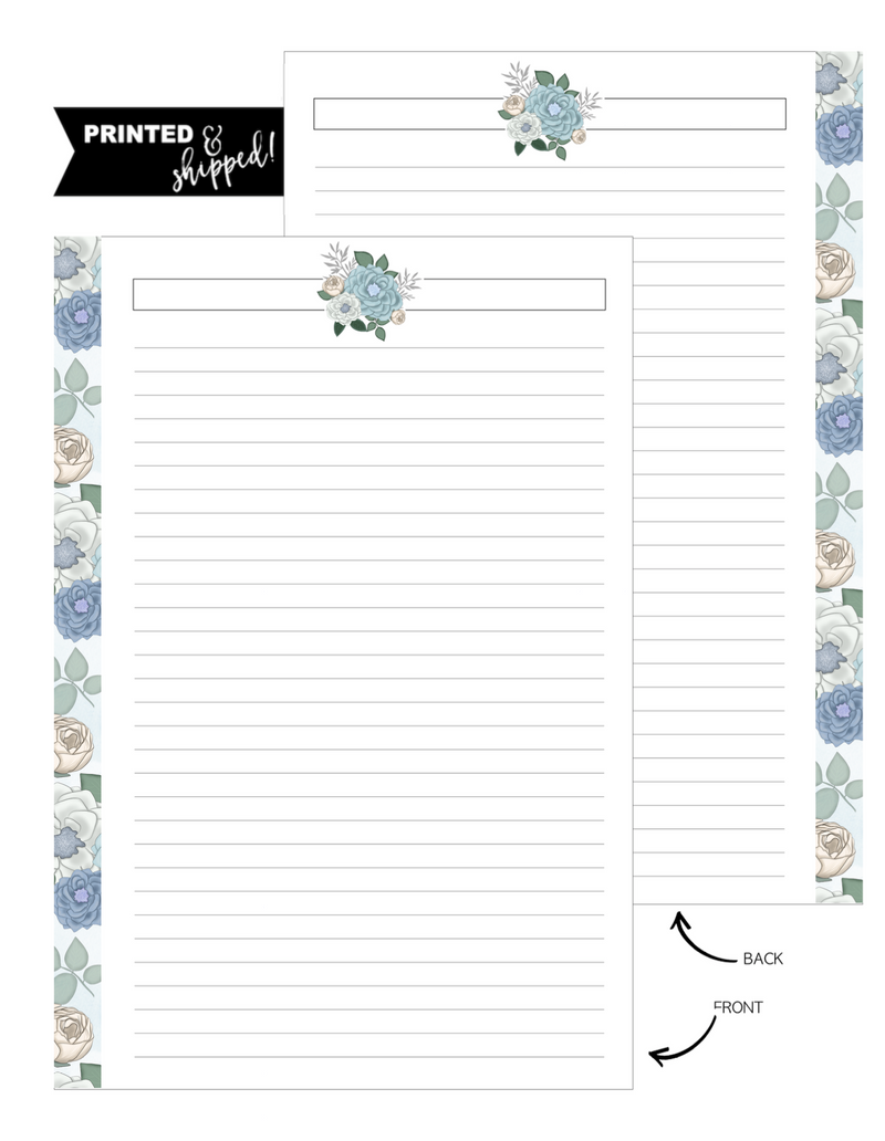 Floral Denim Dreams Fill Paper <PRINTED AND SHIPPED>