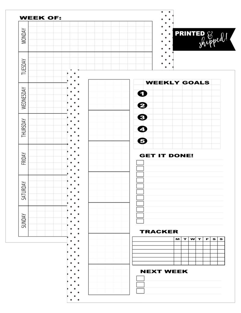 Free A5 Printable Inserts for Your Planner - Planning Inspired