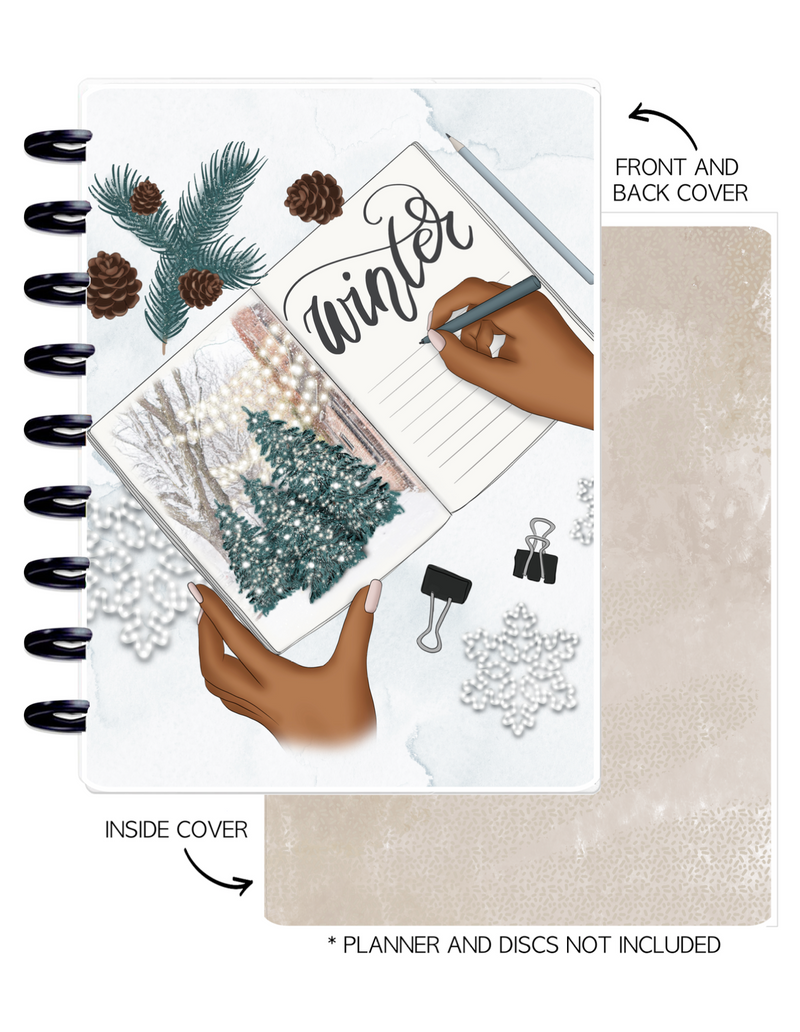 Cover Set of 2 WINTER VIBES Journal <Double Sided Print>