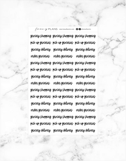 Our Store Fancy Script Grocery | Script Wording – Fancy Plans Co