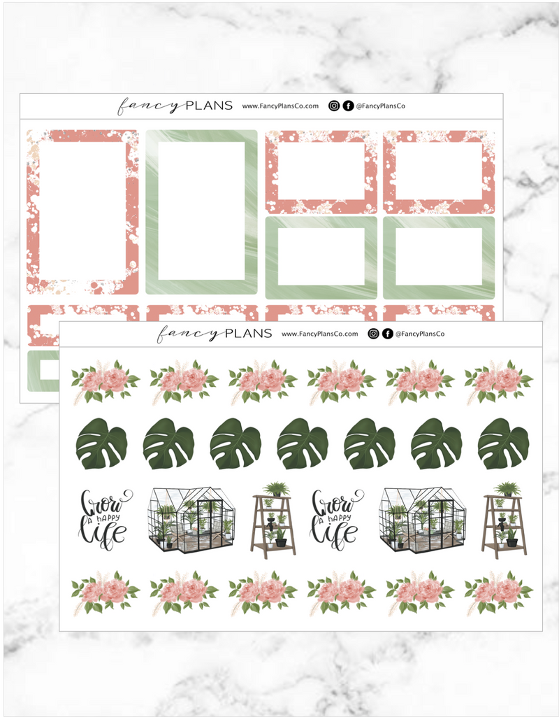 Plant Life FLORAL AND LEAVES| BOXES + ICONS