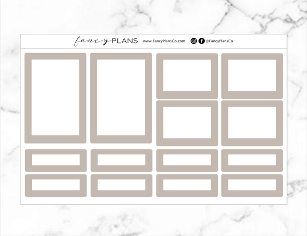 TAN | Functional Boxes – Fancy Plans Co