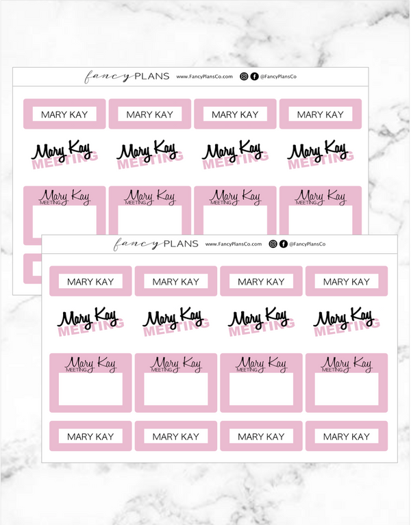 Mary Kay Boxes and Wording