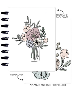 Cover Set of 2 FP X AMXO Flower Vase <Double Sided Print>