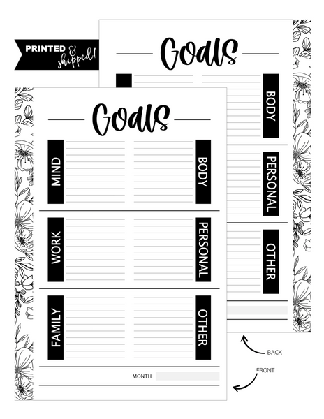 Goals Fill Paper | FP X AMXO – Fancy Plans Co