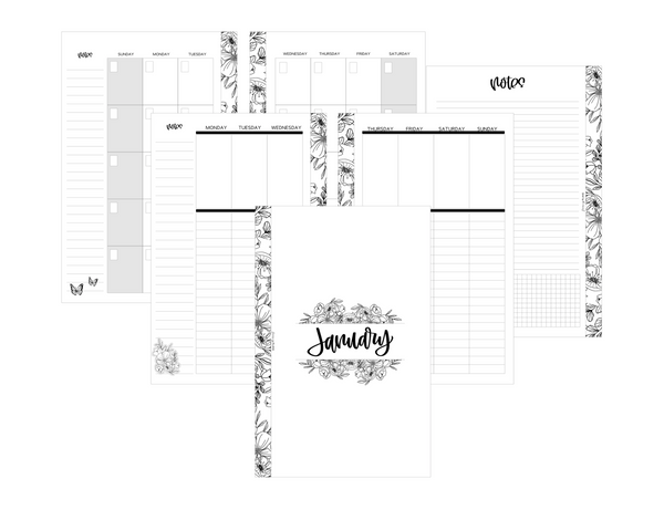 Vertical Lined Planner Inserts | FP X AMXO