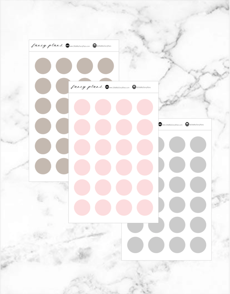 Transparent Tiny Dot Stickers | 2 X 3 Sheet