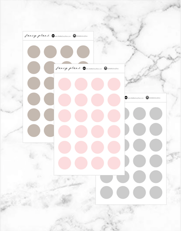 Matte Tiny Dot Stickers | 2 X 3 Sheet