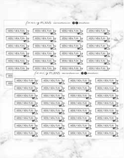 Weekly Meal Plan Scribbles